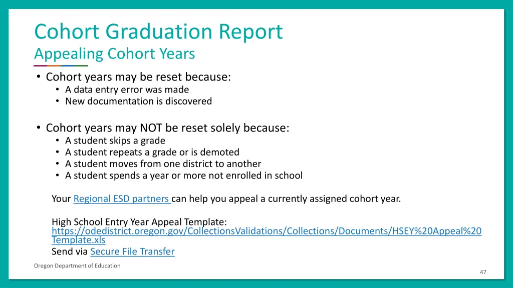cohort graduation report appealing cohort years