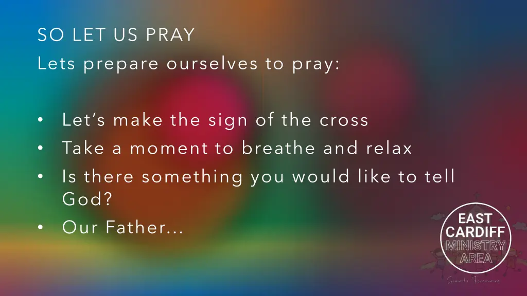 so let us pray lets prepare ourselves to pray