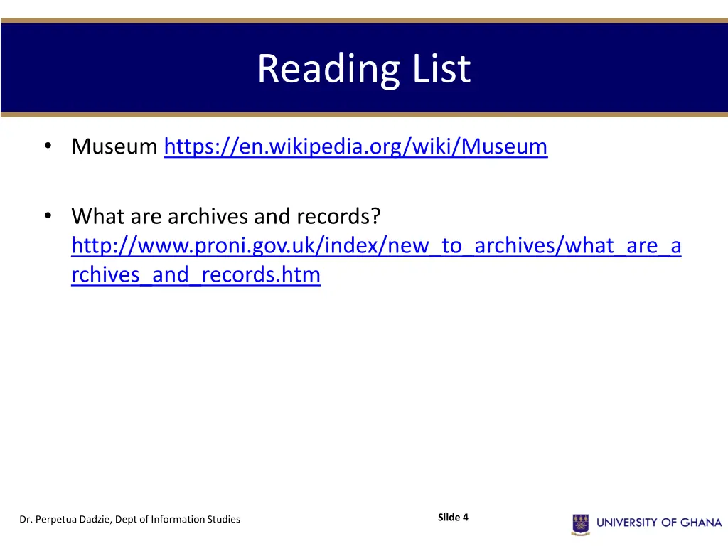 reading list