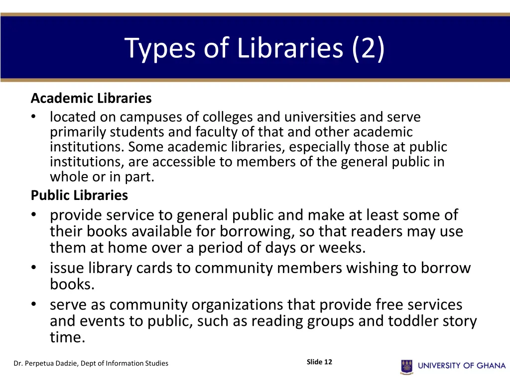 types of libraries 2