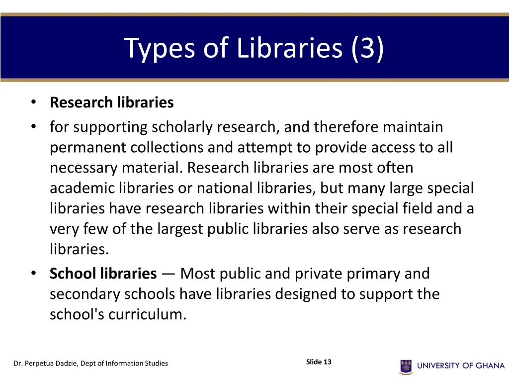 types of libraries 3