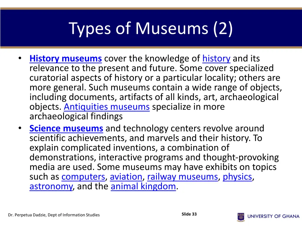 types of museums 2