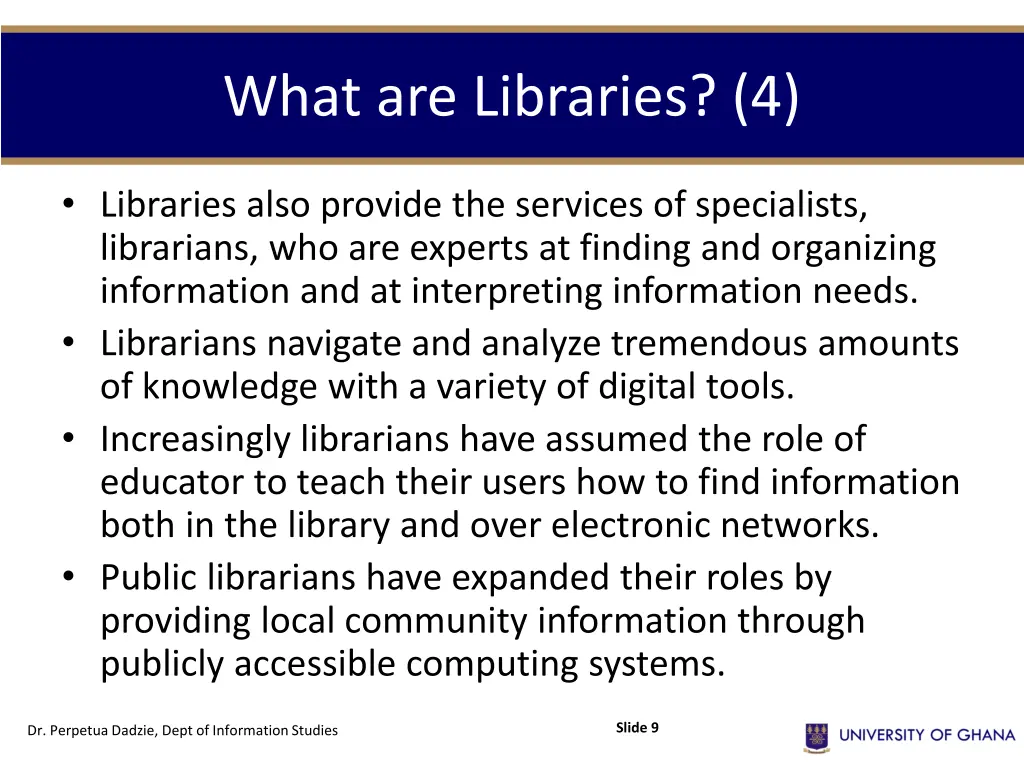 what are libraries 4