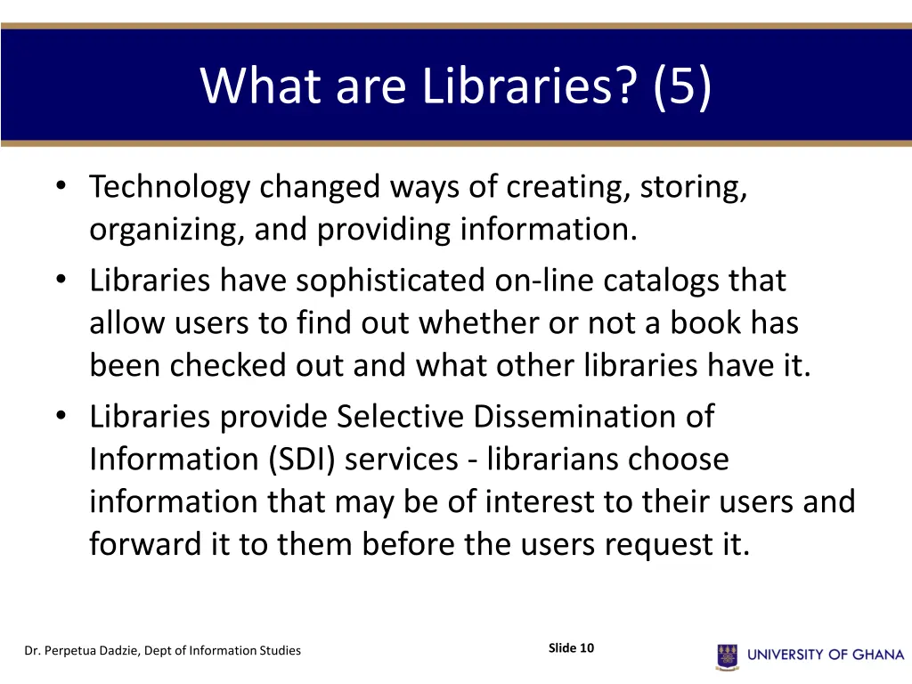 what are libraries 5