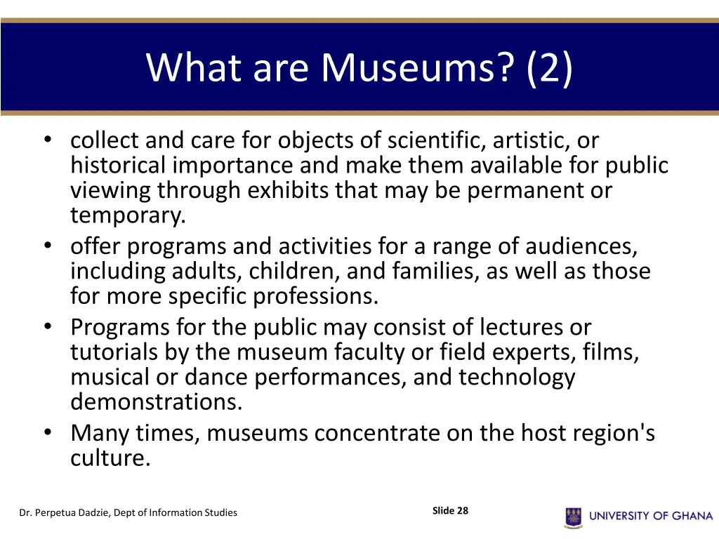 what are museums 2