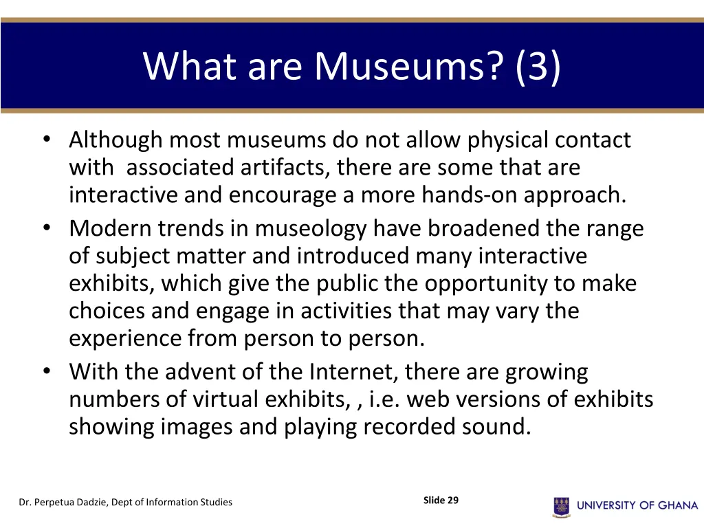 what are museums 3
