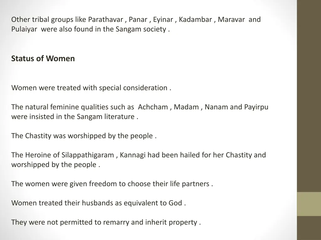 other tribal groups like parathavar panar eyinar
