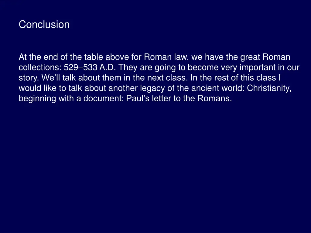 conclusion