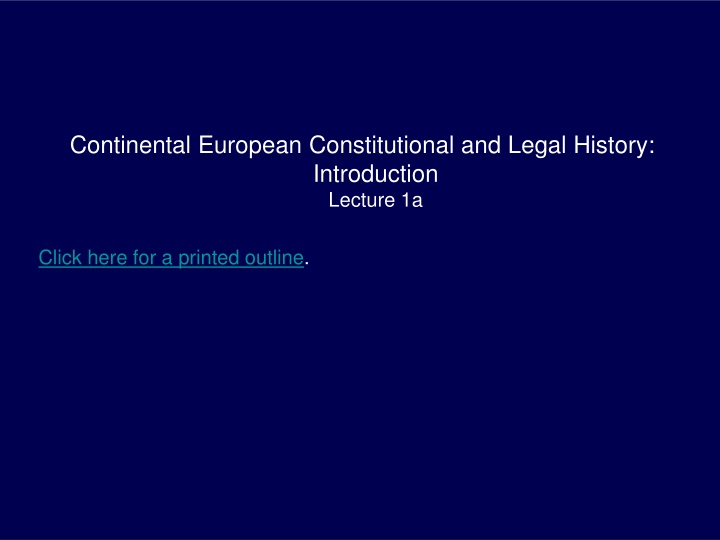continental european constitutional and legal