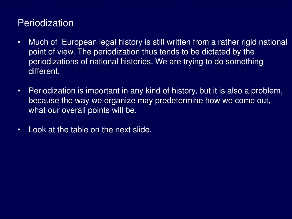periodization