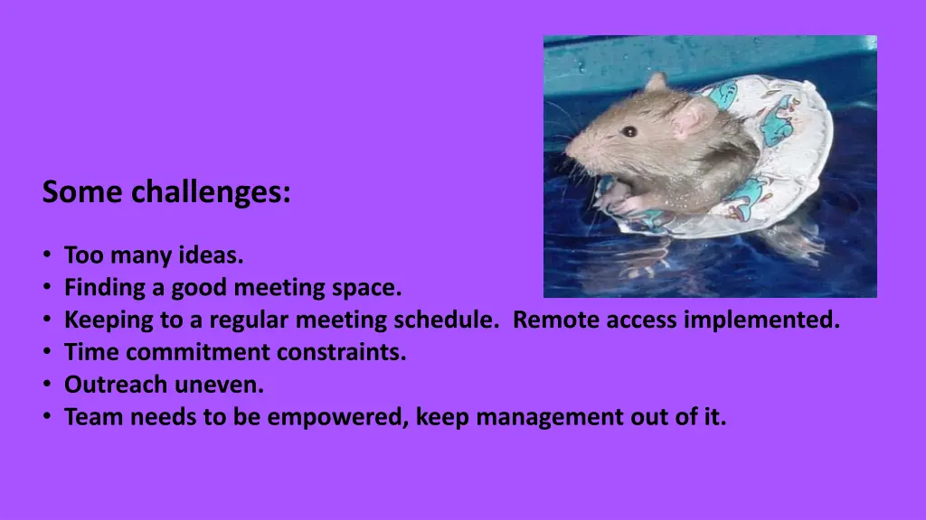 some challenges