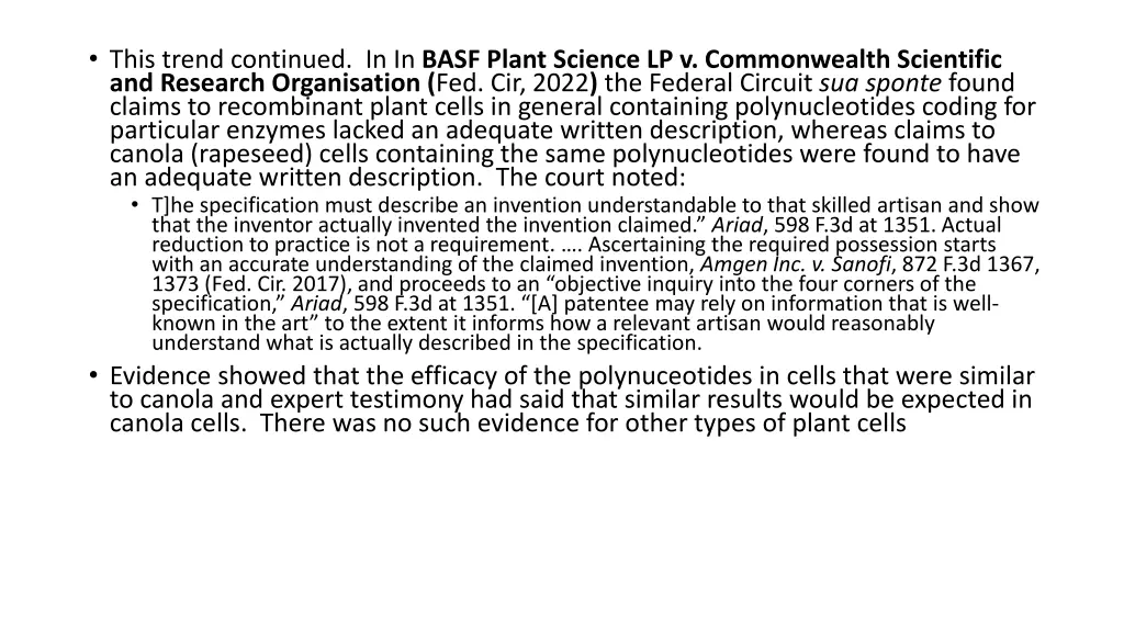 this trend continued in in basf plant science