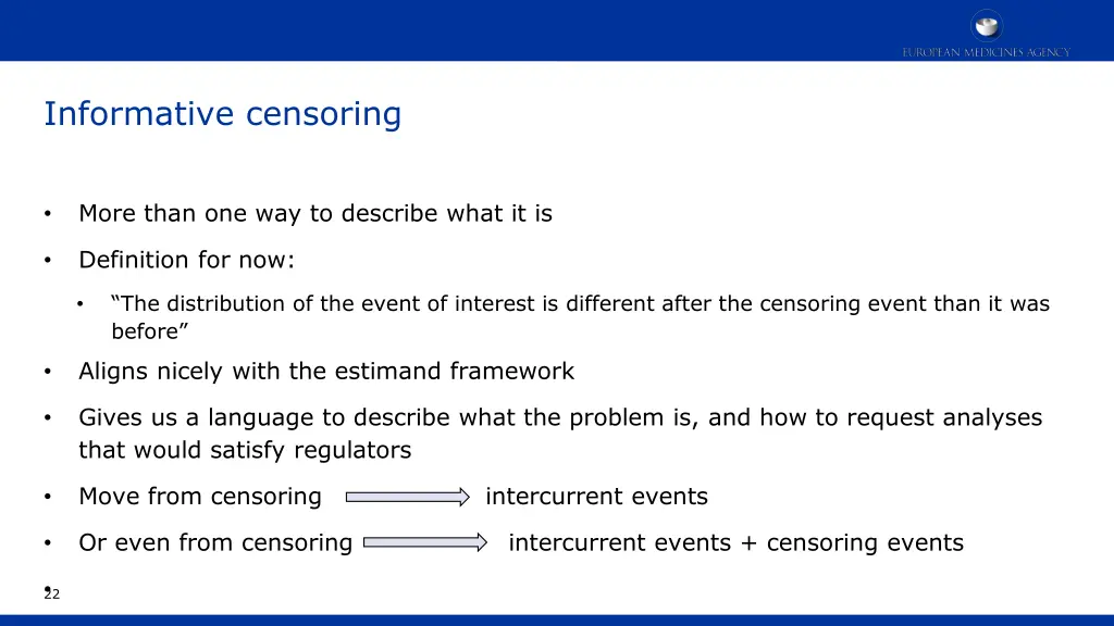 informative censoring