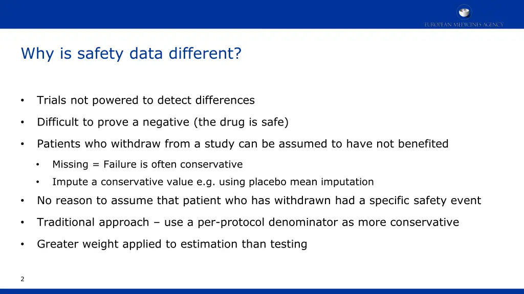 why is safety data different