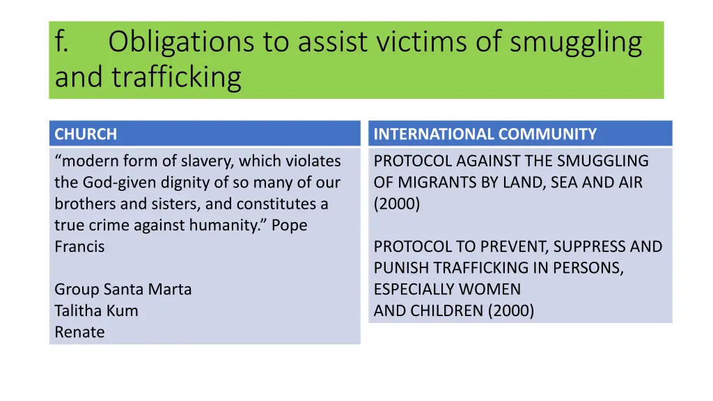 f and trafficking