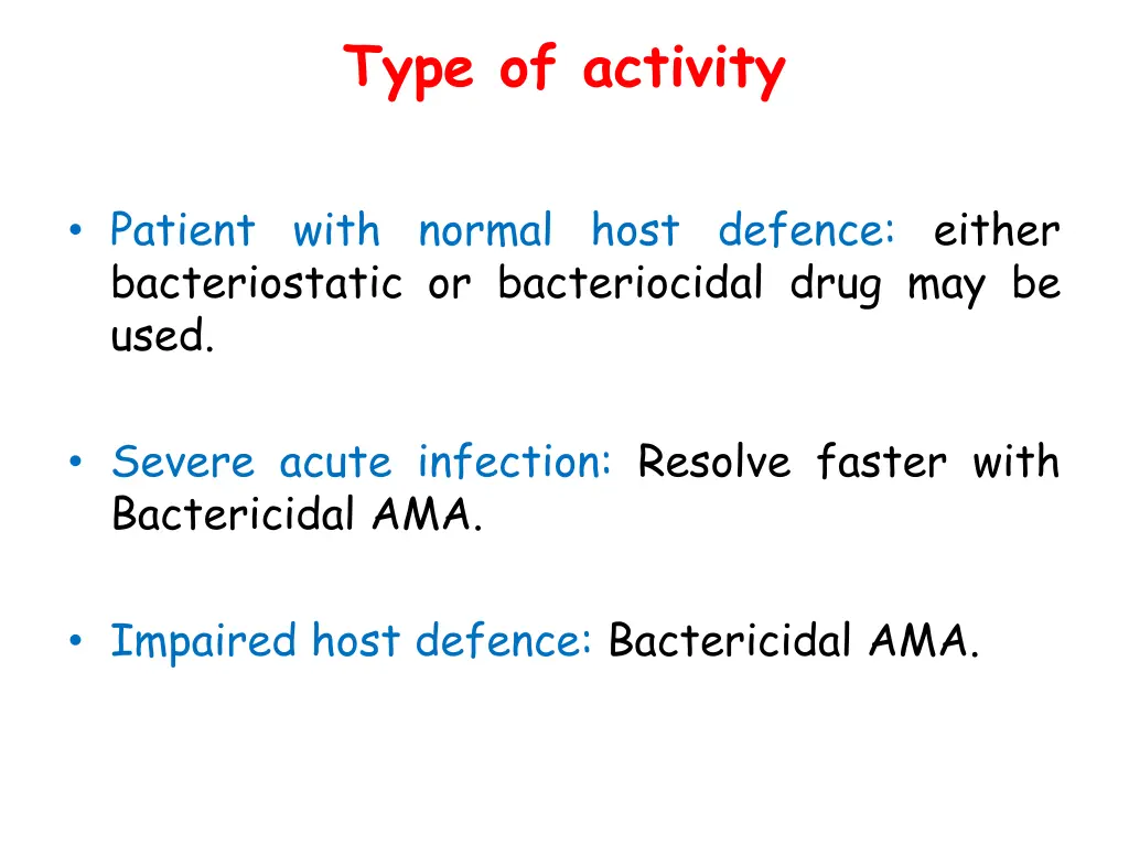 type of activity