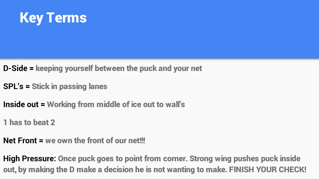 key terms