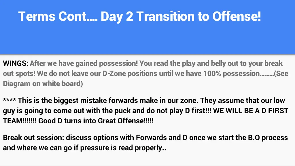 terms cont day 2 transition to offense 2