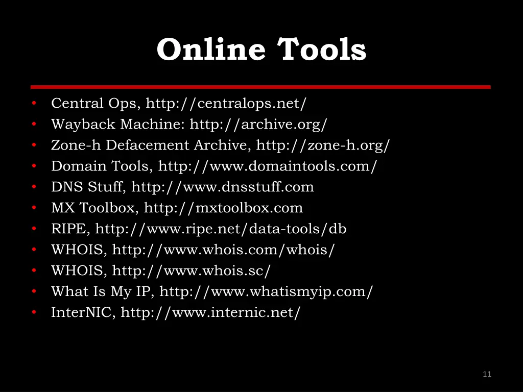 online tools