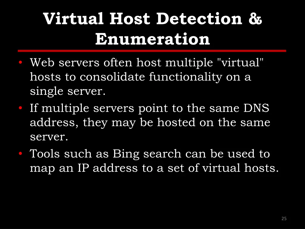 virtual host detection enumeration