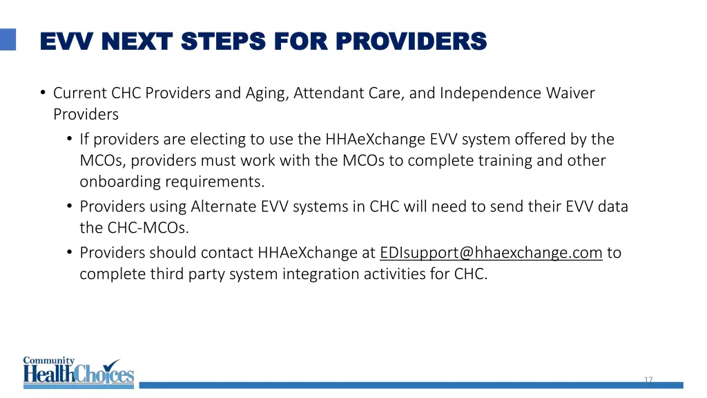evv next steps for providers evv next steps