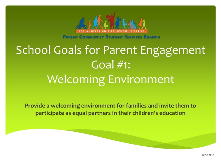 school goals for parent engagement goal
