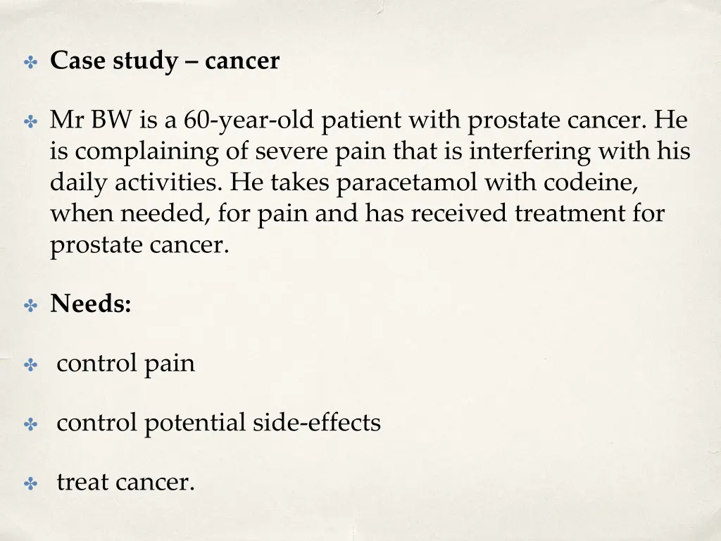 case study cancer