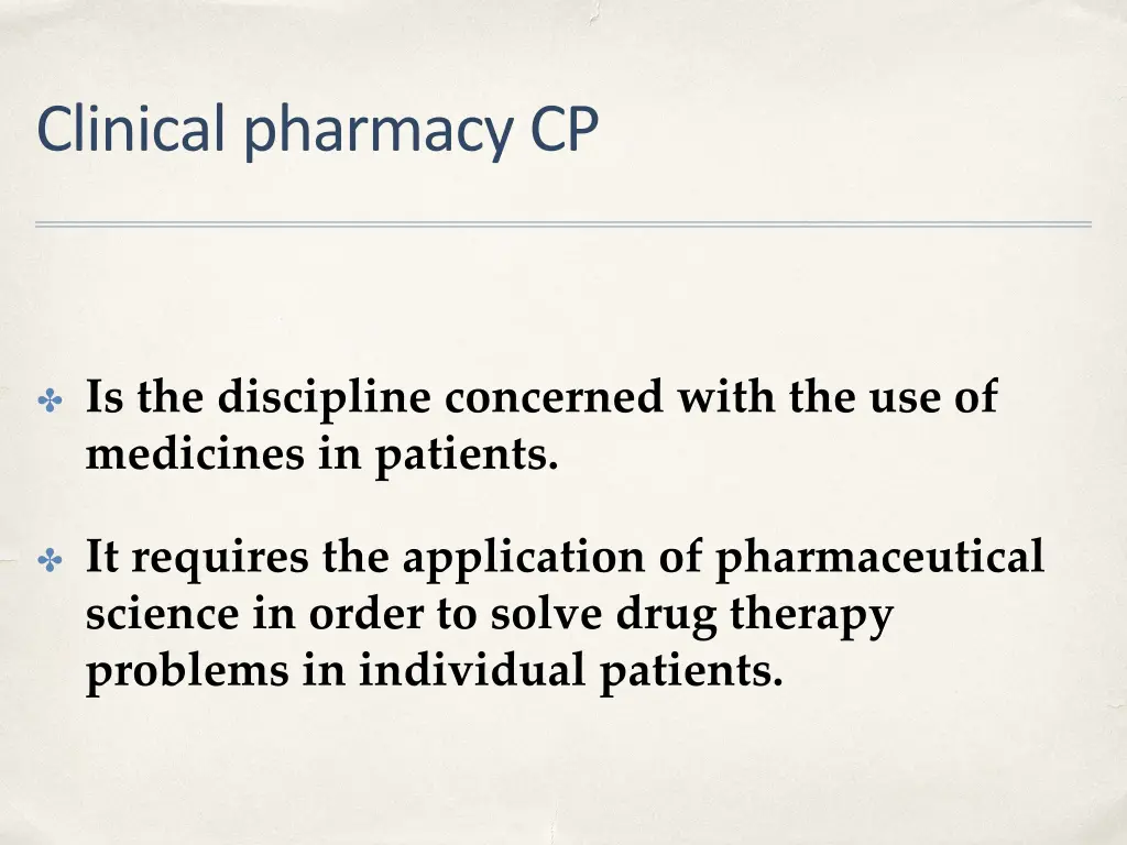 clinical pharmacy cp