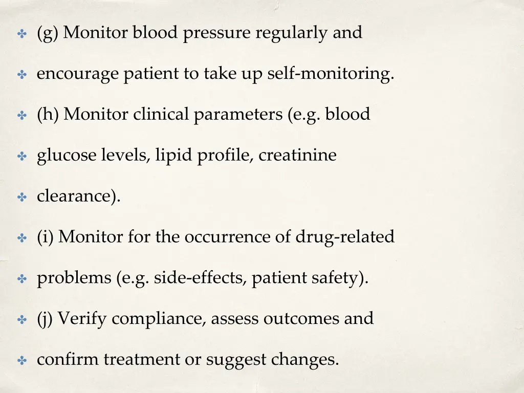 g monitor blood pressure regularly and