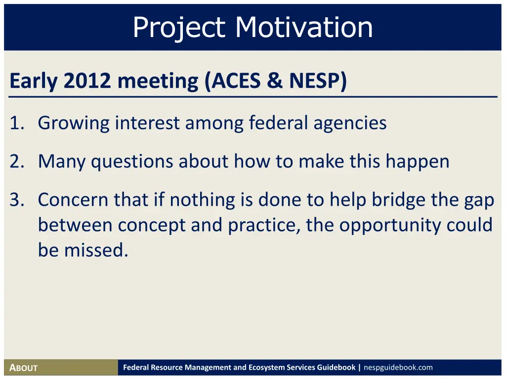 project motivation