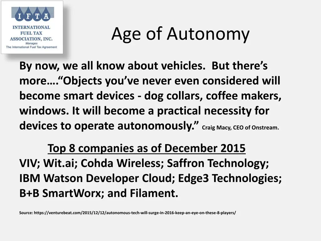 age of autonomy
