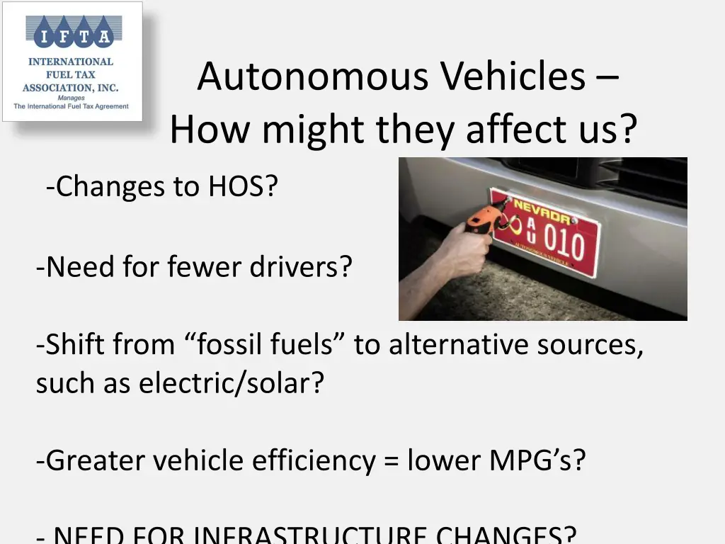 autonomous vehicles how might they affect