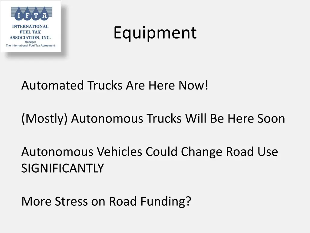 equipment