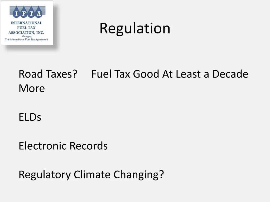 regulation