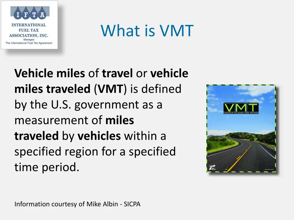 what is vmt