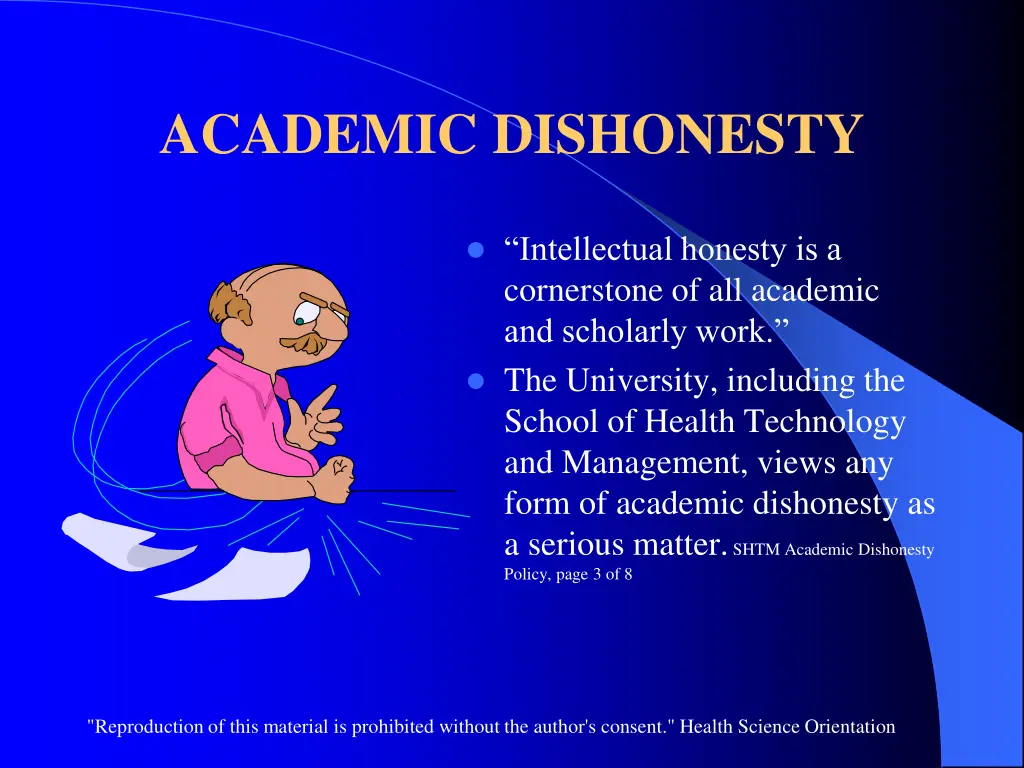 academic dishonesty