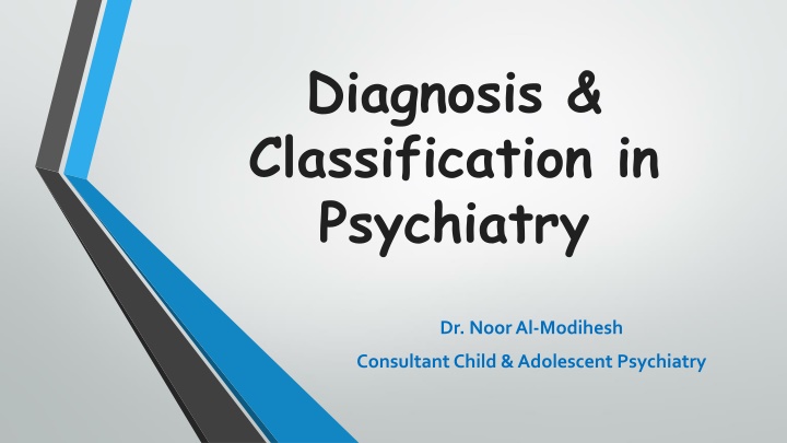 diagnosis classification in psychiatry