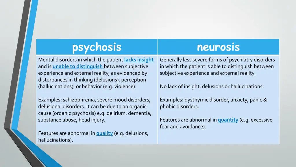 psychosis