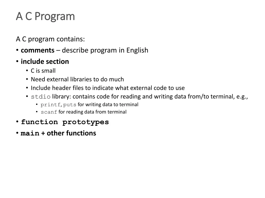 a c program a c program