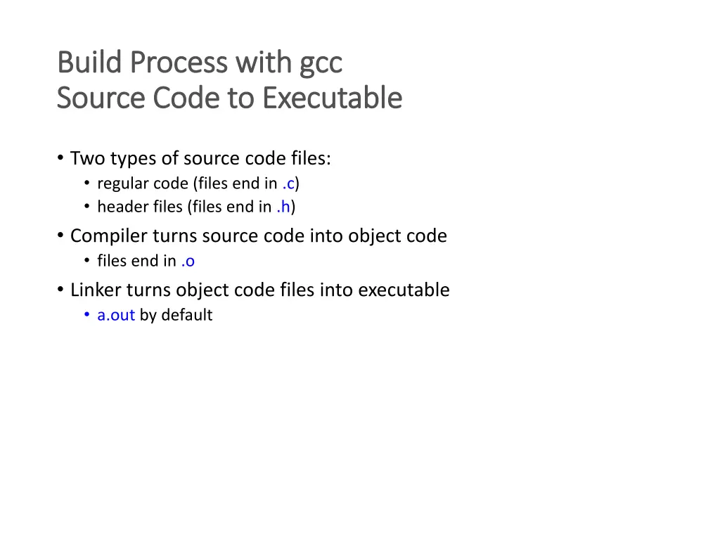 build process with build process with gcc source