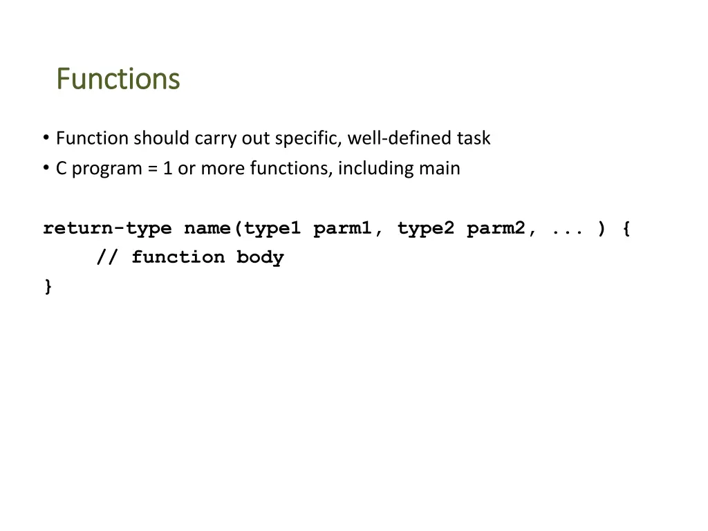 functions functions