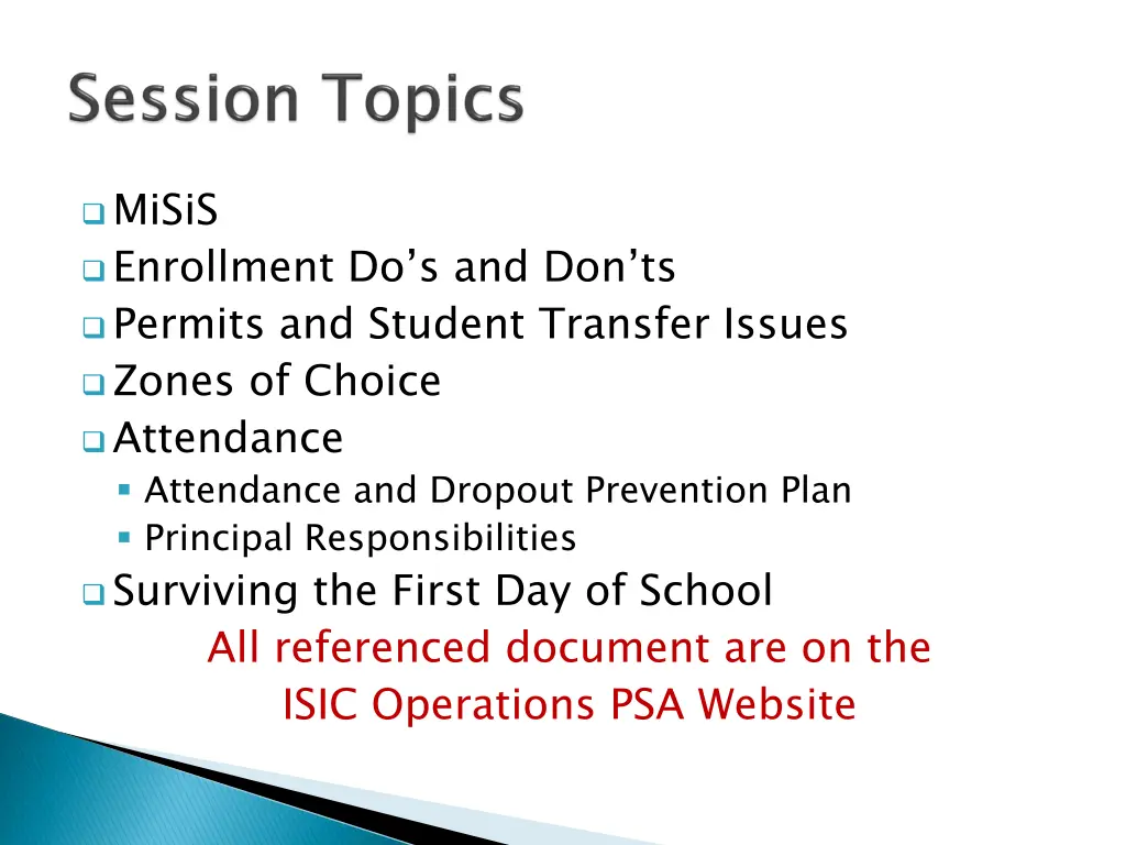 misis enrollment do s and don ts permits