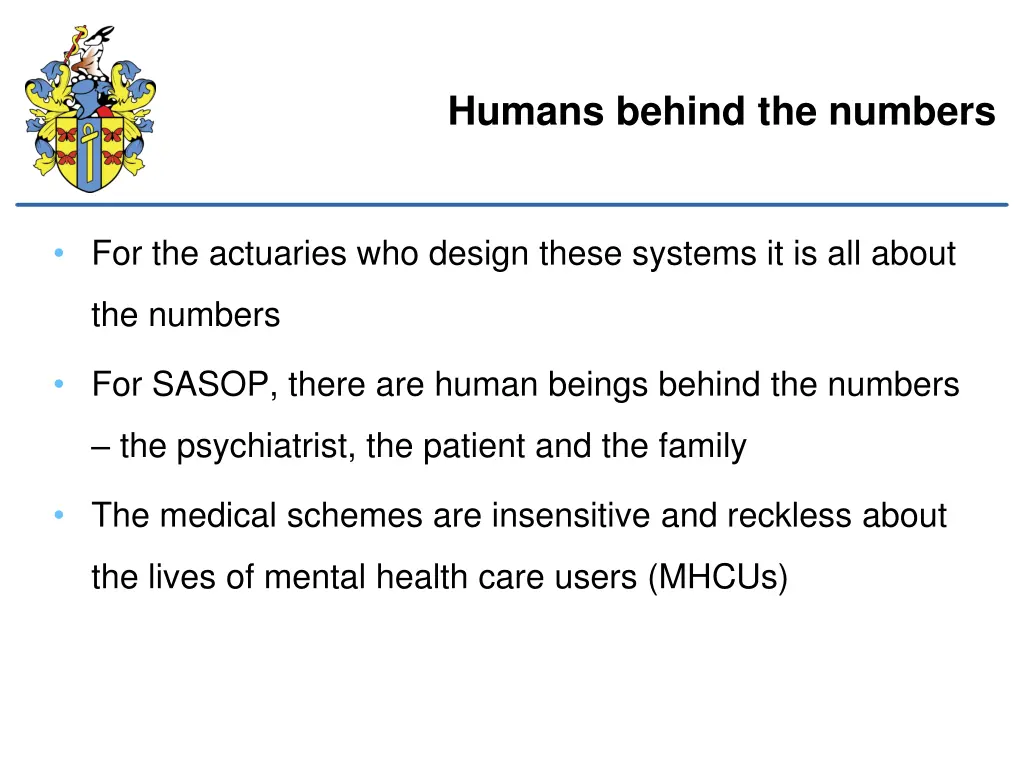 humans behind the numbers