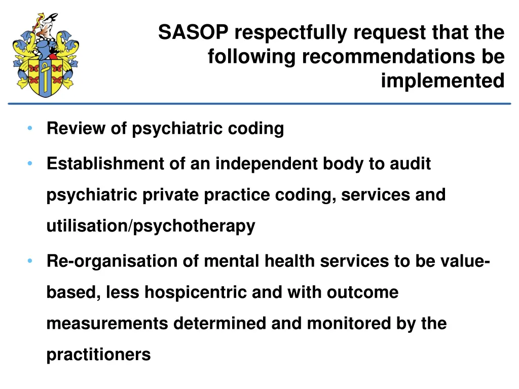 sasop respectfully request that the following