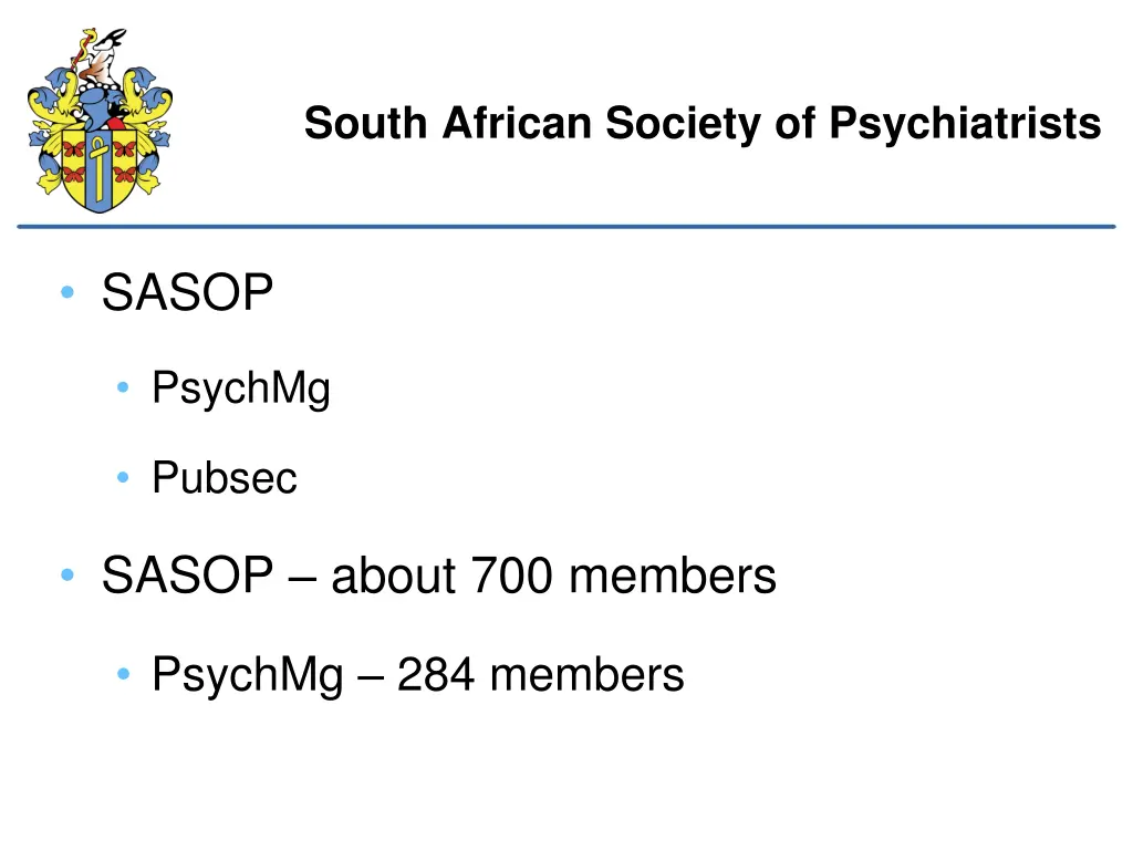 south african society of psychiatrists
