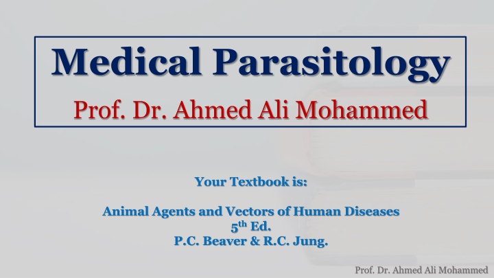 medical parasitology