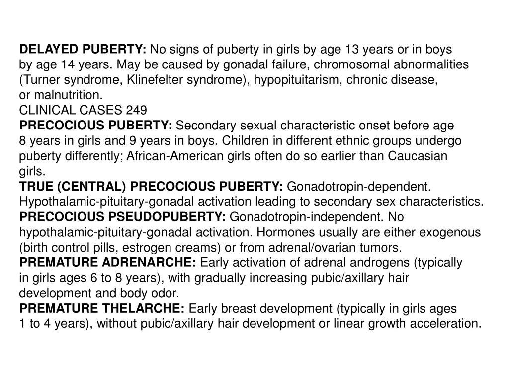 delayed puberty no signs of puberty in girls