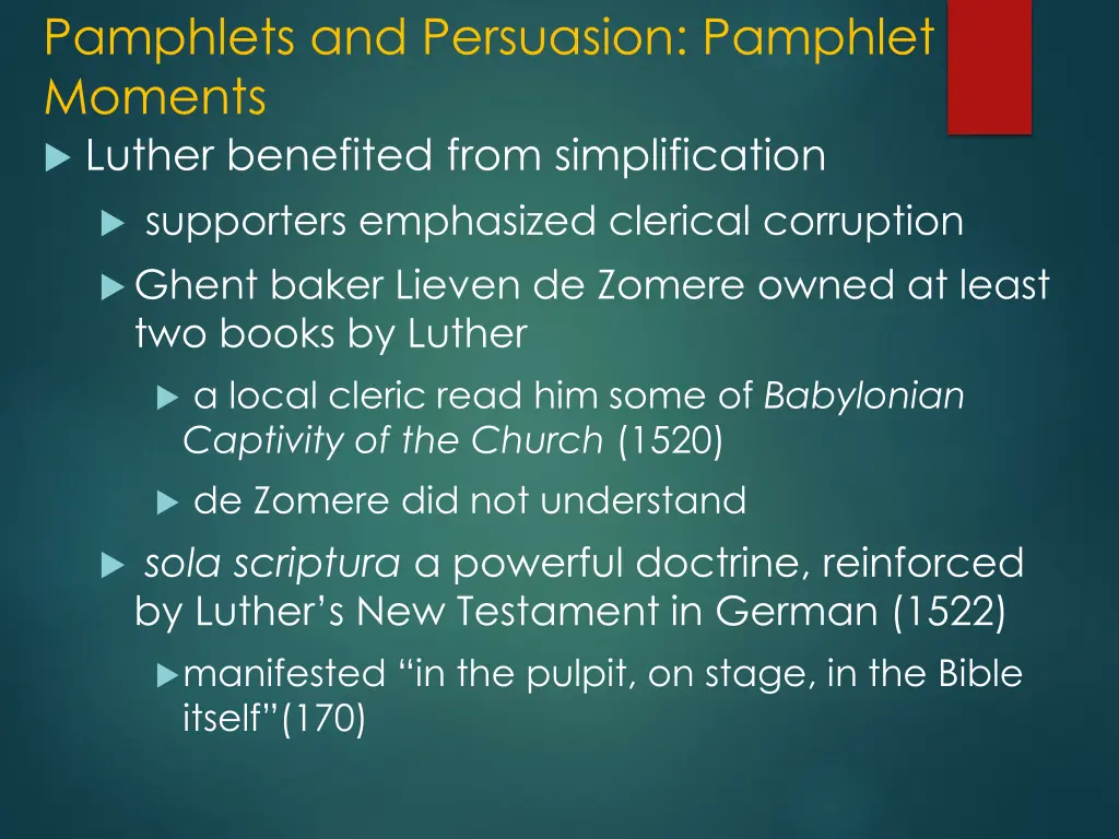 pamphlets and persuasion pamphlet moments luther