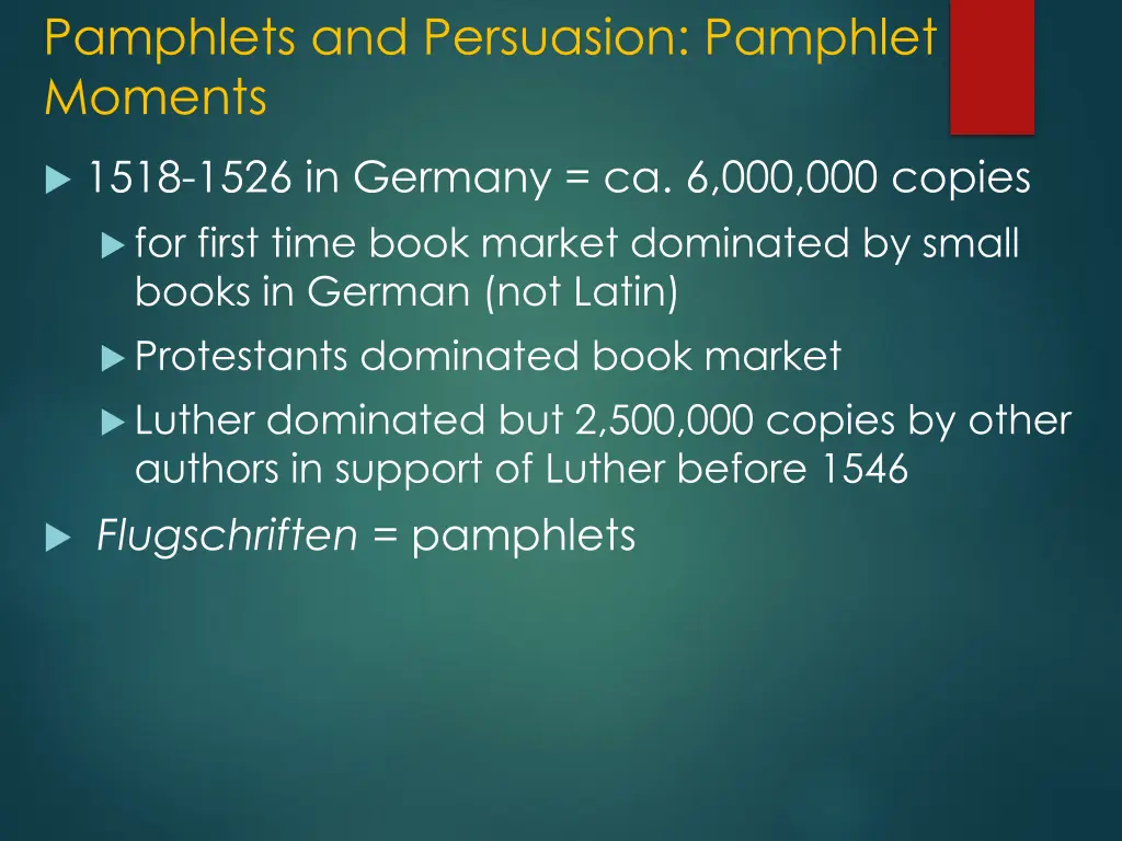 pamphlets and persuasion pamphlet moments