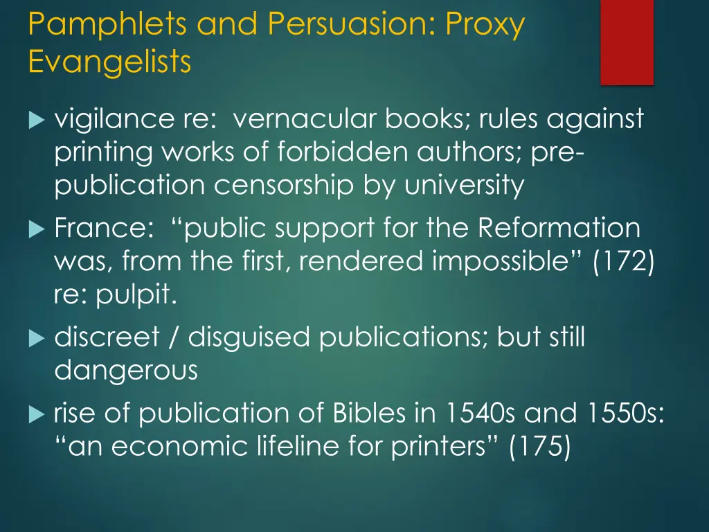 pamphlets and persuasion proxy evangelists